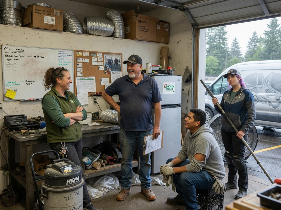 The PureStream Vent team at work in Milwaukie